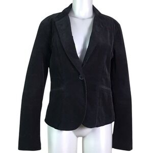 CALVIN KLEIN BLACK CORDUROY BLAZER